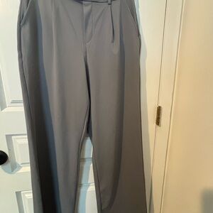 HALARA Gray High-Waist Wide-Leg Pants